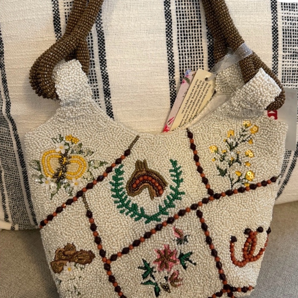 Western style Beaded Handbag